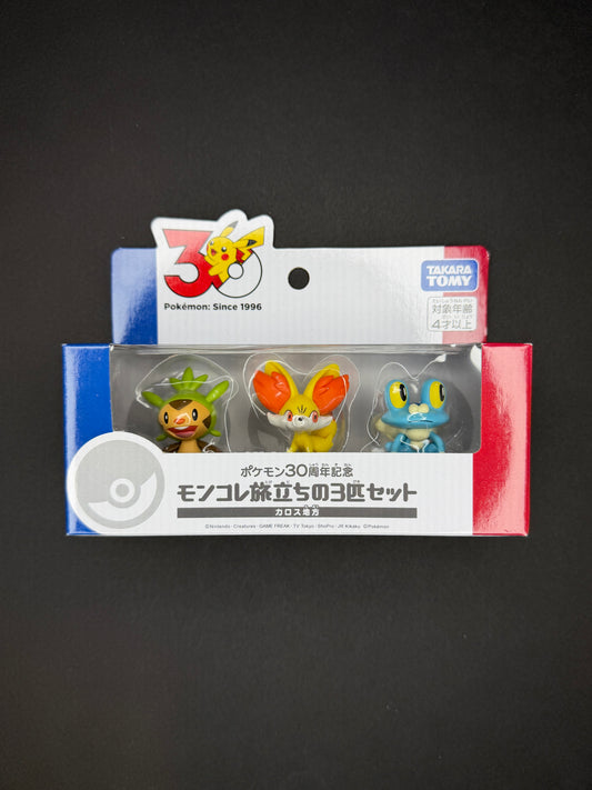 Takara Tomy Pokémon Monster Collection - 30th Anniversary - Three Starters (Kalos Region)