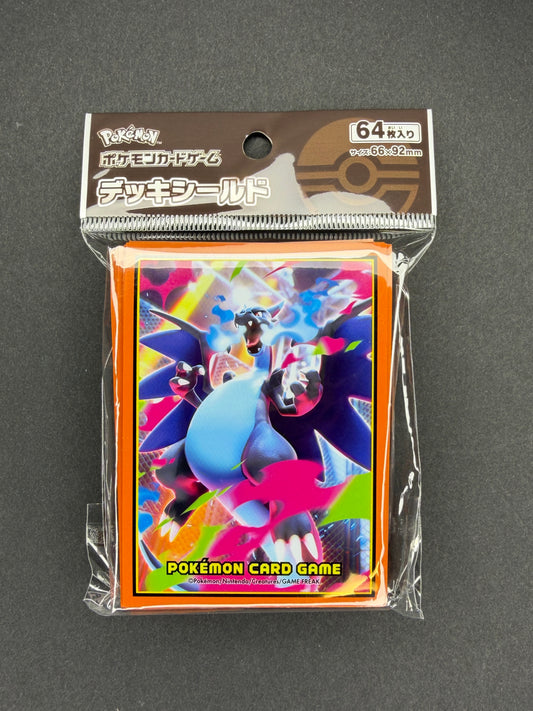 Pokémon Card Game Deck Shield Card Sleeves - Mega Charizard X (Orange)