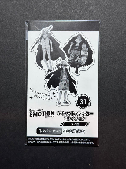 One Piece Emotion Exhibition - Diecut Sticker Collection [Land of Wano] (Blind Pack)