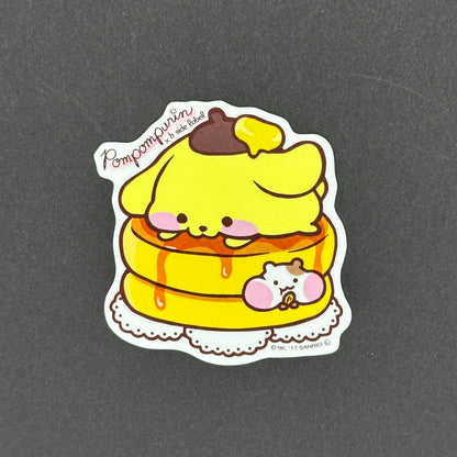 Sanrio Characters - Pompompurin (on Pancakes) - B-Side Label Collab Sticker