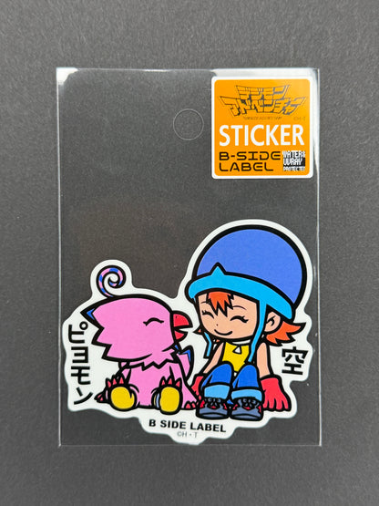 B-SIDE LABEL Collab Sticker - Digimon Adventure - Sora & Piyomon
