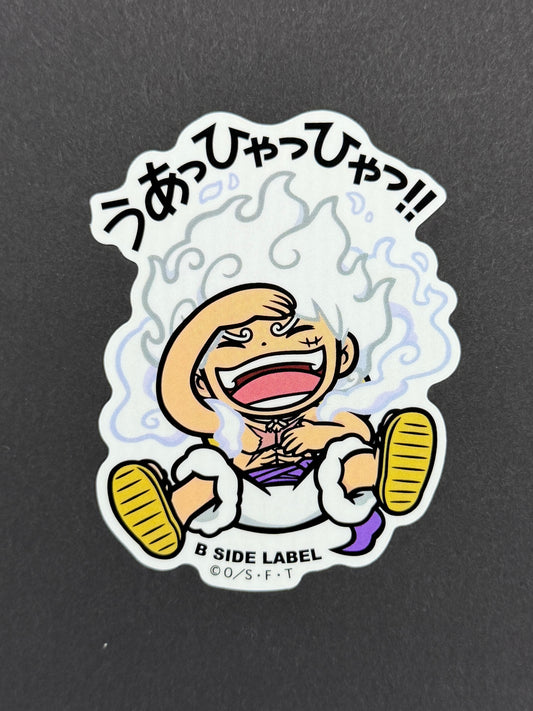 B-SIDE LABEL Collab Sticker - One Piece - Monkey D. Luffy (Gear 5 - "Hahaha!!")