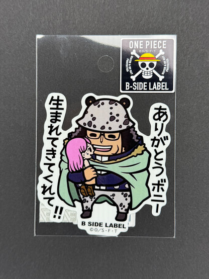 B-SIDE LABEL Collab Sticker - One Piece - Kuma & Bonney