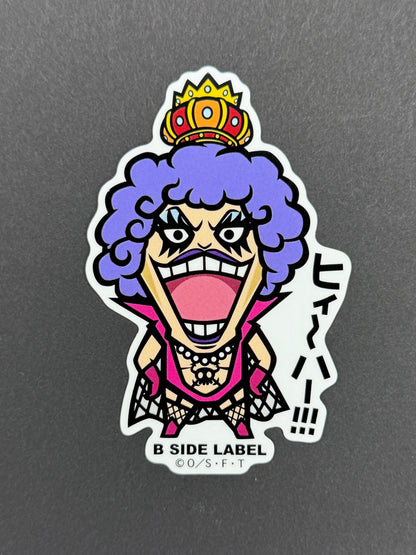 B-SIDE LABEL Collab Sticker - One Piece - Emporio Ivankov