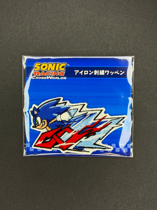 Sonic Racing CrossWorlds Iron-on Patch - Sonic - Tokyo Game Show 2025 Exclusive