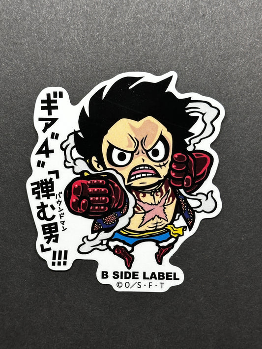 One Piece - Monkey D. Luffy (Gear 4 Boundman - Dressrosa) - B-Side Label Collab Sticker