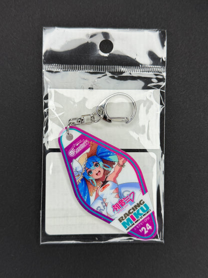Hatsune Miku RACING MIKU 2024 Tropical Version Motel-style Acrylic Keyholder