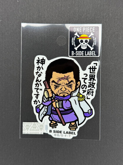 B-SIDE LABEL Collab Sticker - One Piece - Issho (Fujitora)