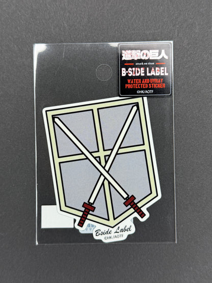 B-SIDE LABEL Collab Sticker - Attack on Titan - Training Corp Emblem