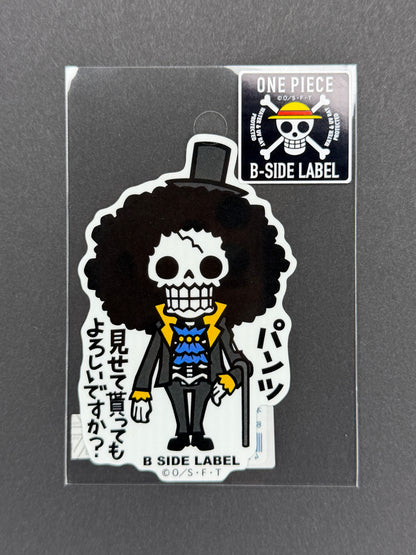 B-SIDE LABEL Collab Sticker - One Piece - Brook (Thriller Bark)