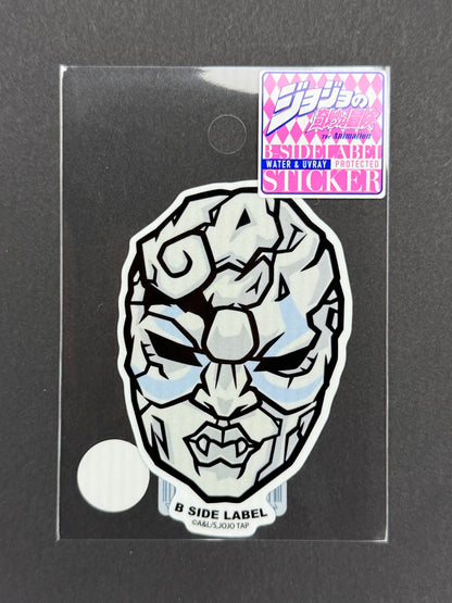 B-SIDE LABEL Collab Sticker - Jojo's Bizarre Adventure - Stone Mask
