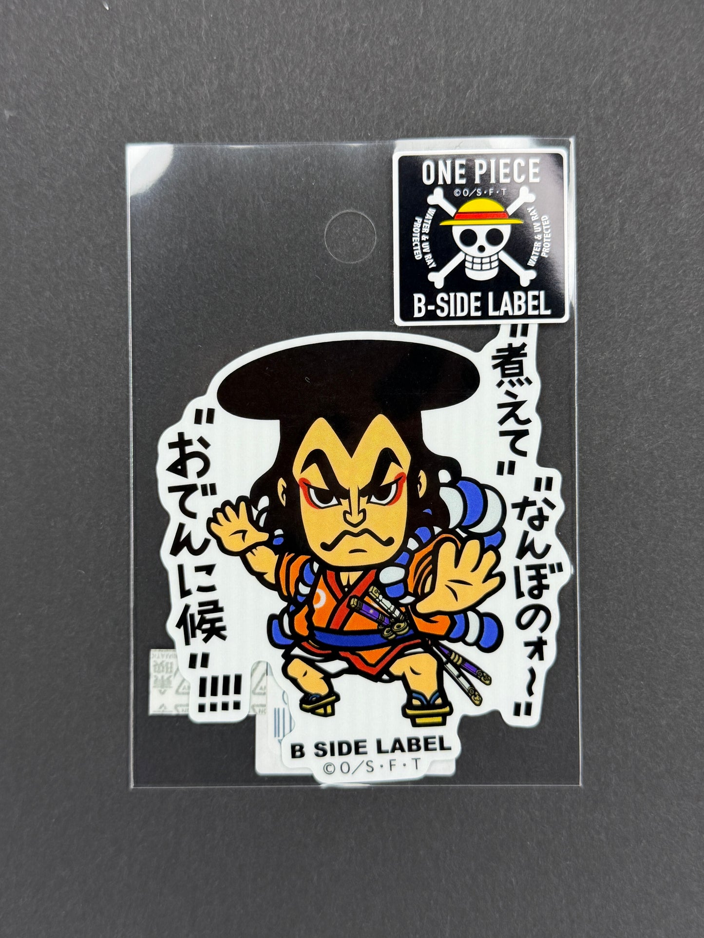B-SIDE LABEL Collab Sticker - One Piece - Kouzuki Oden