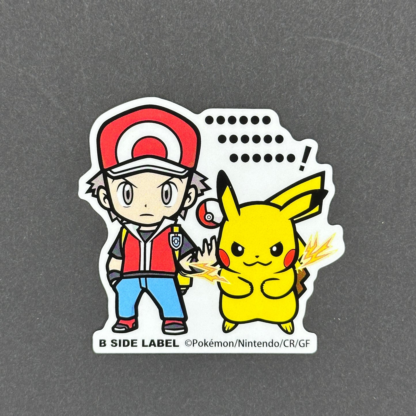 Pokémon - Red & Pikachu - B-Side Label Collab Sticker