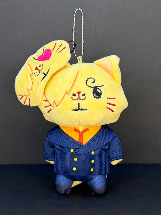 One Piece Mugiwara Store - One Piece with Cat Mascot Plush with Eye Mask - Sanji