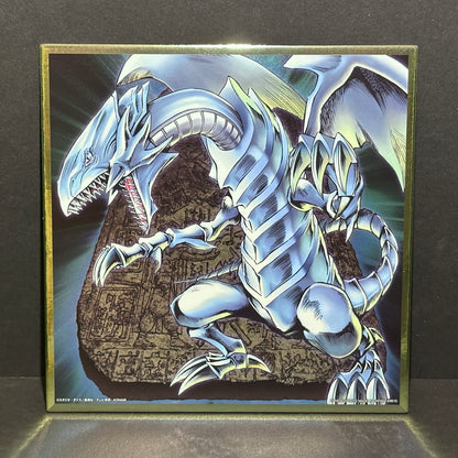 Yu-Gi-Oh! Ichibankuji Series Vol. 4 “H” Prize - Metallic Colored Paper (Shikishi) - Blue Eyes White Dragon