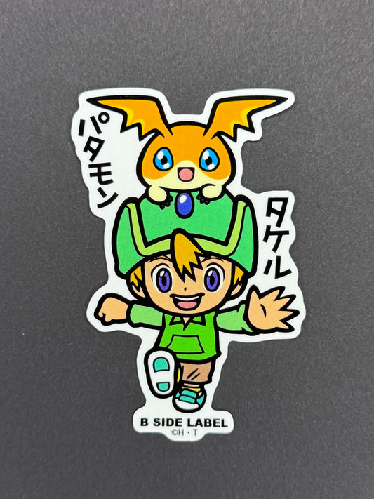 B-SIDE LABEL Collab Sticker - Digimon Adventure - Takeru & Patamon