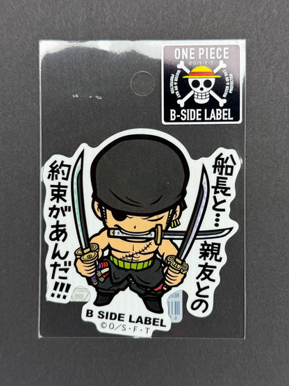 B-SIDE LABEL Collab Sticker - One Piece - Roronoa Zoro (Raid on Onigashima - 3 Sword Style)