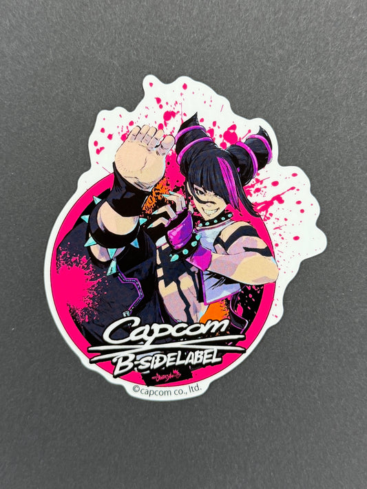 B-SIDE LABEL Collab Sticker - Capcom - Street Fighter - Juri (Street Fighter 6)