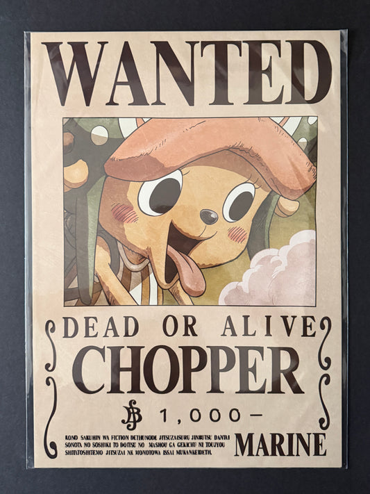 One Piece - Navy Issued Official Wanted Poster - Chopper (1000)