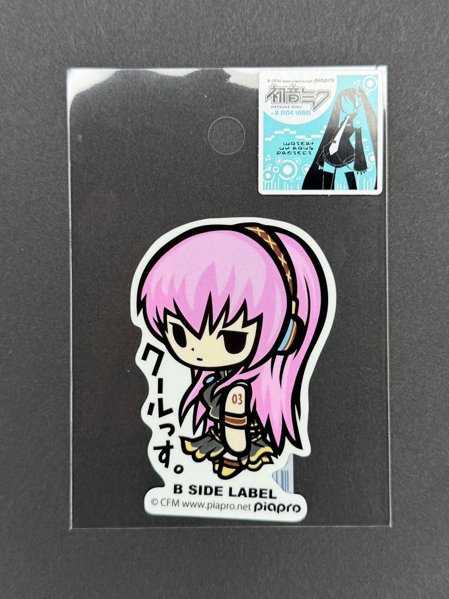 B-SIDE LABEL Collab Sticker - Hatsune Miku - Megurine Luka