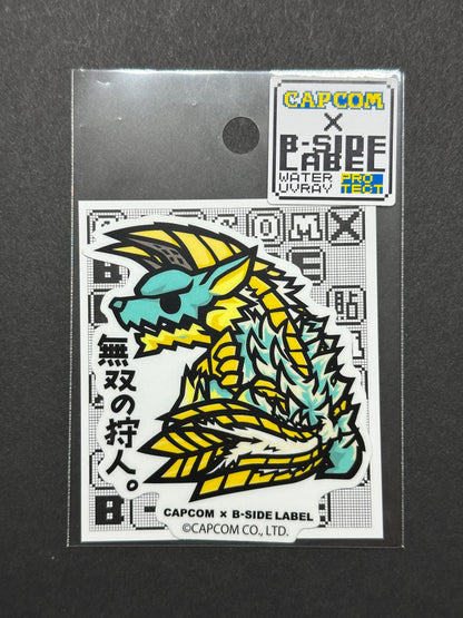Capcom B Side Sticker B-SIDE LABEL Collab Sticker - Capcom - Monster Hunter - Zinogre – eye ...