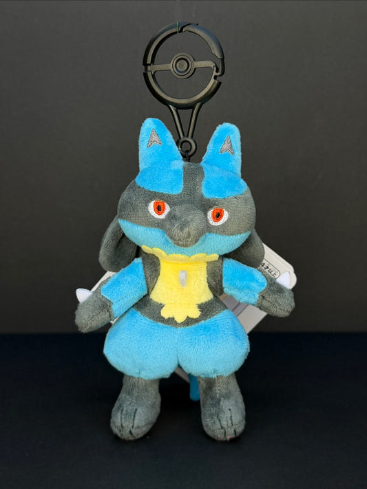 Pokémon Center Japan - Tokkun-chu Lucario Posing Mascot Keychain