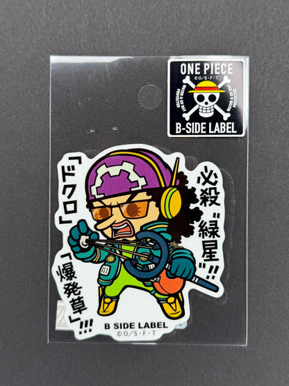 B-SIDE LABEL Collab Sticker - One Piece - Usopp (Egghead)