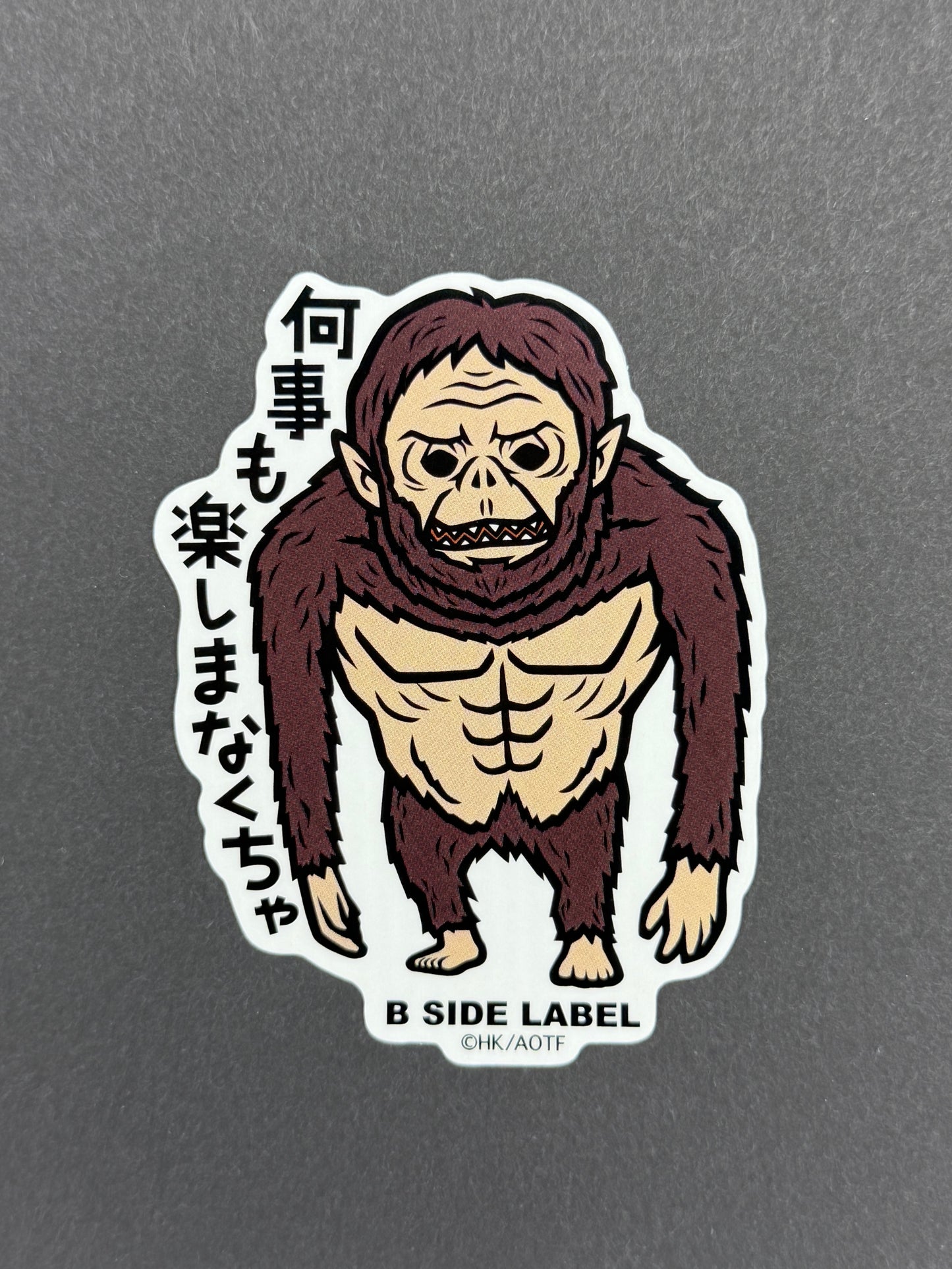 B-SIDE LABEL Collab Sticker - Attack on Titan - Beast Titan