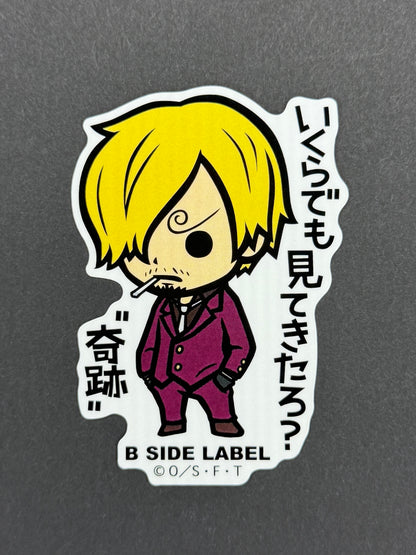 B-SIDE LABEL Collab Sticker - One Piece - Sanji (Raid on Onigashima)