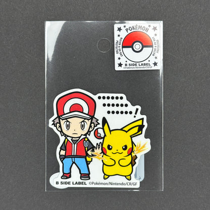 Pokémon - Red & Pikachu - B-Side Label Collab Sticker