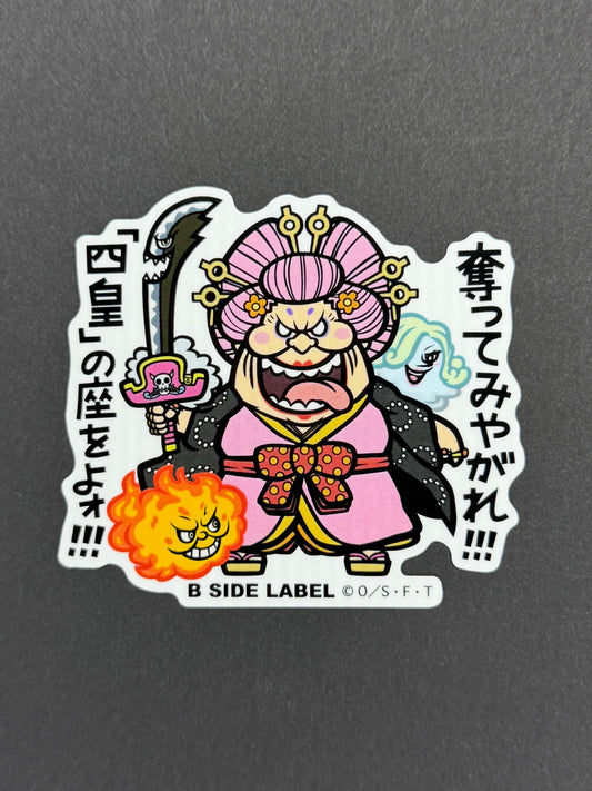 B-SIDE LABEL Collab Sticker - One Piece - Big Mom (Wano)
