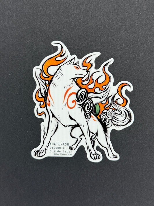 B-SIDE LABEL Collab Sticker - Capcom - Okami - Amaterasu