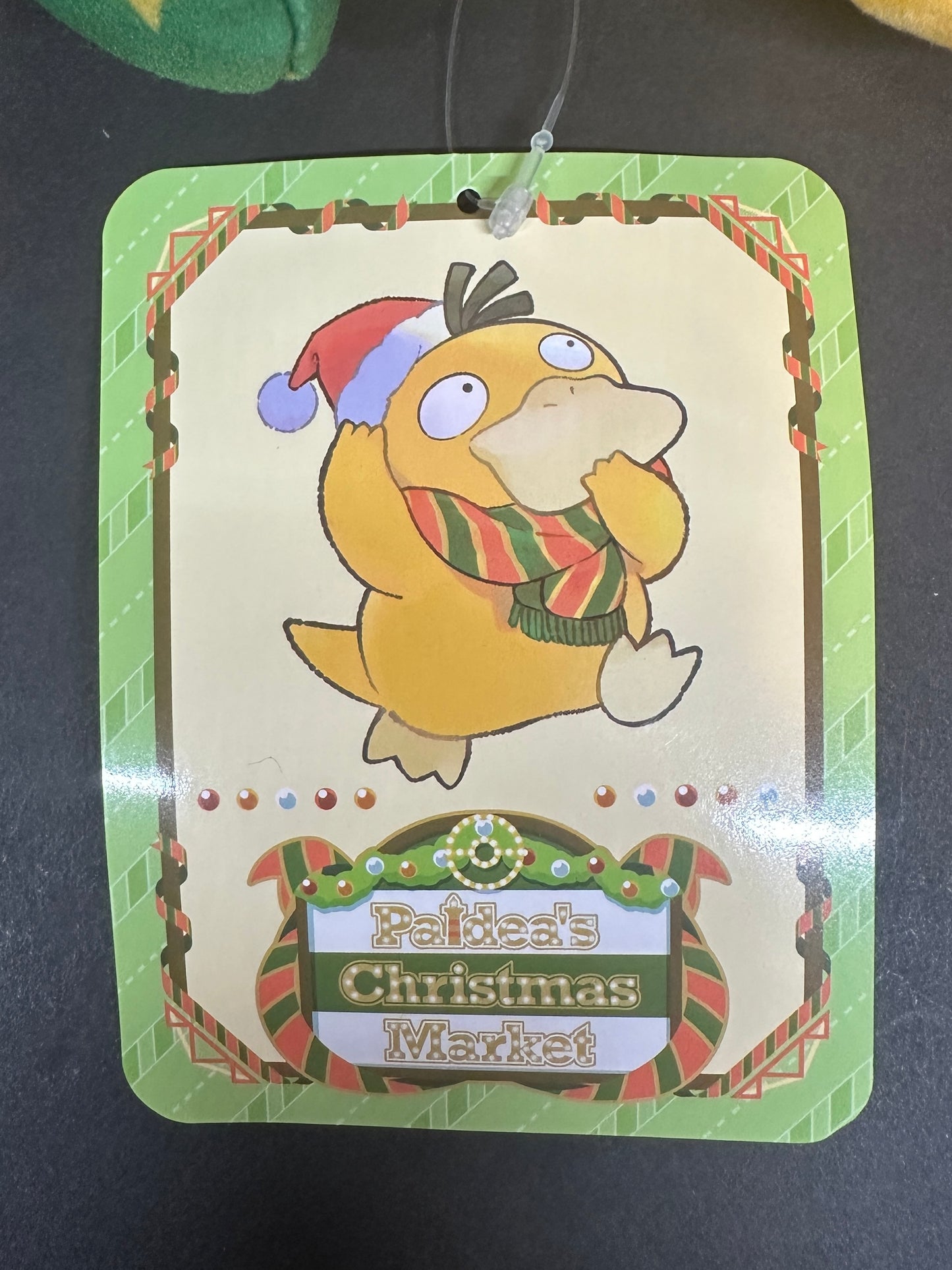 Pokemon Paldea's Christmas Market Psyduck with Santa Hat Plush