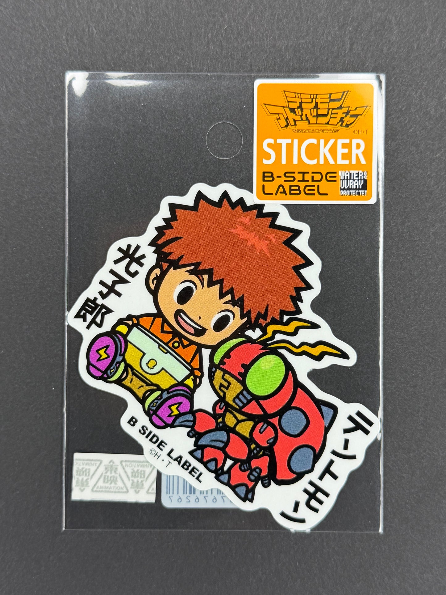 B-SIDE LABEL Collab Sticker - Digimon Adventure - Koshiro & Tentomon