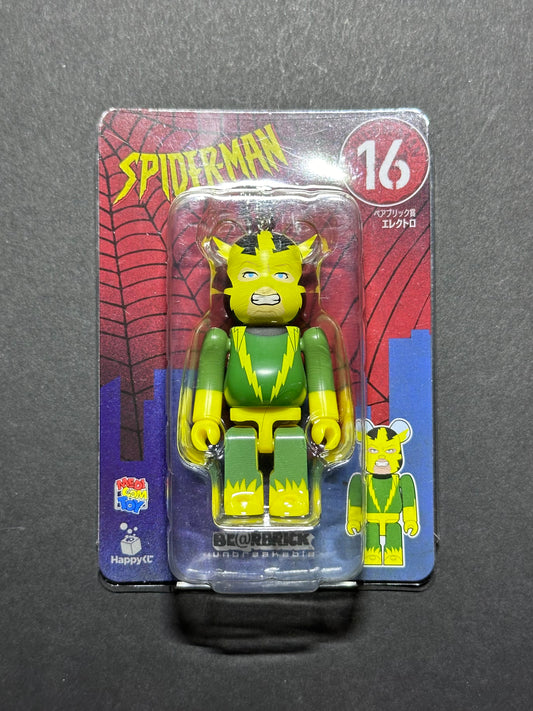 Medicom Toys Bearbrick Spider-Man Be@rbrick Unbreakable Happy Kuji Prize 16 - Electro