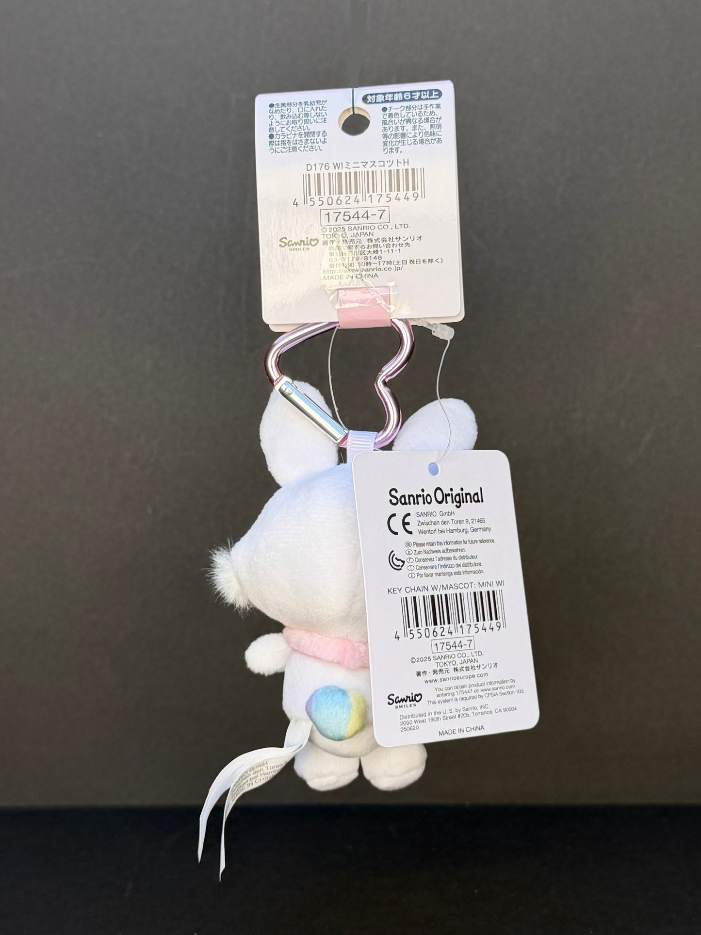Sanrio Original Wish Me Mell Mini Mascot Plush Keychain