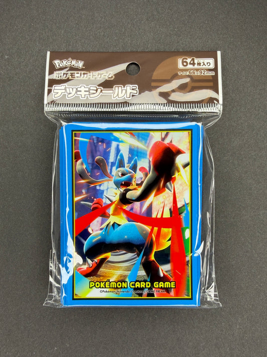 Pokémon Card Game Deck Shield Card Sleeves - Mega Lucario (Blue)