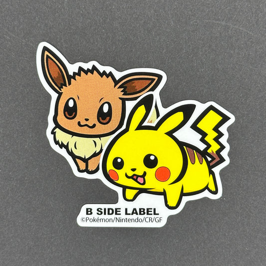 Pokémon - Eevee & Pikachu - B-Side Label Collab Sticker