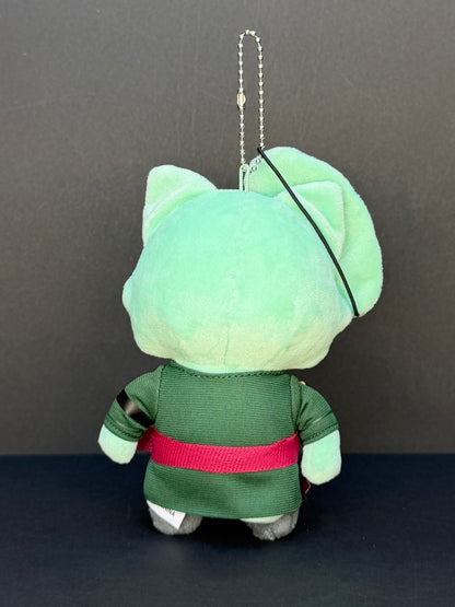 One Piece Mugiwara Store - One Piece with Cat Mascot Plush with Eye Mask - Zoro
