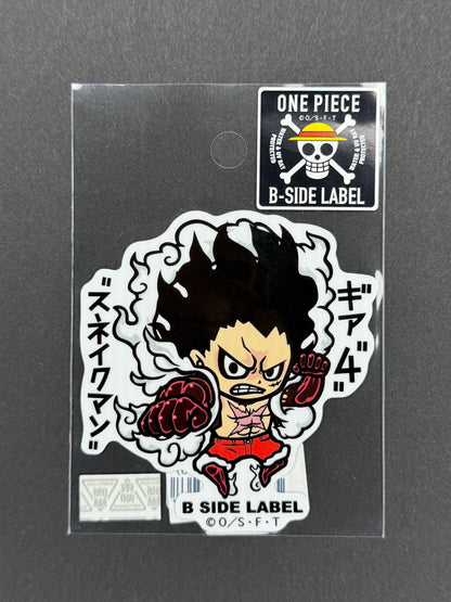 B-SIDE LABEL Collab Sticker - One Piece - Monkey D. Luffy (Gear 4 Snakeman)