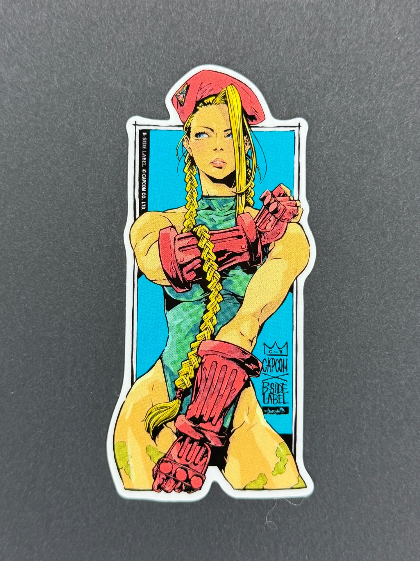 B-SIDE LABEL Collab Sticker - Capcom - Street Fighter - Cammy (Front View)