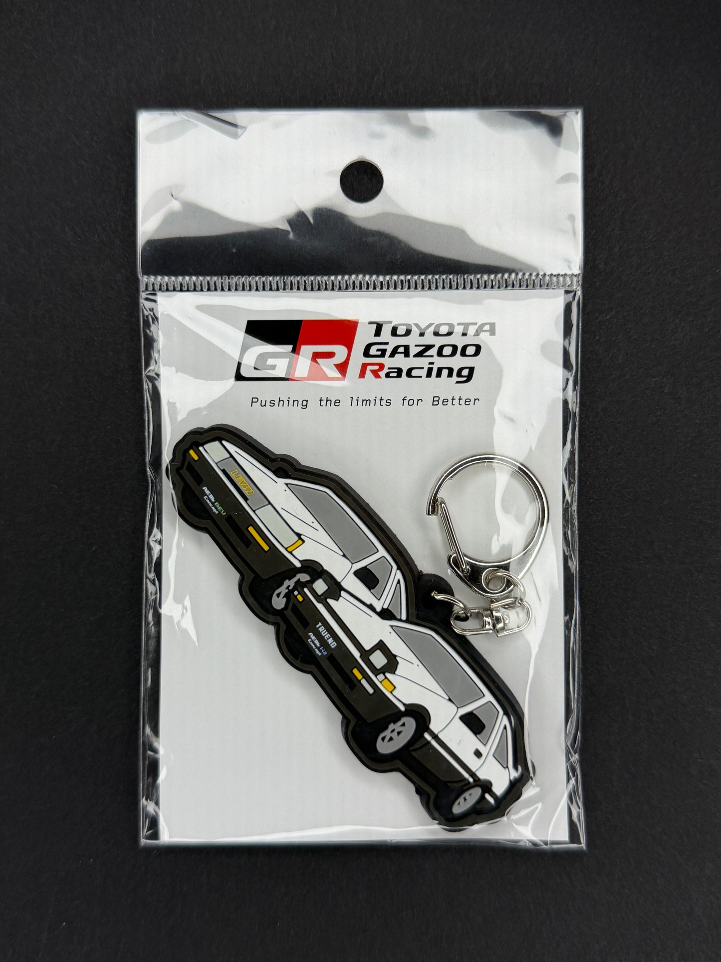 Toyota Gazoo Racing Collection AE86 Rubber Keyholder - Trueno & Levin