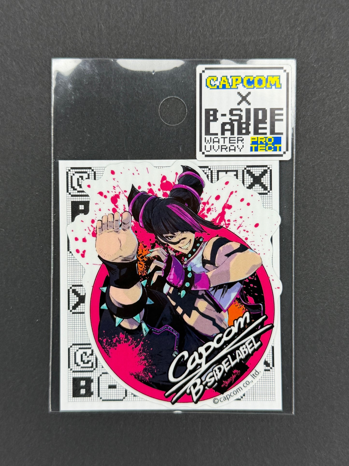 B-SIDE LABEL Collab Sticker - Capcom - Street Fighter - Juri (Street Fighter 6)