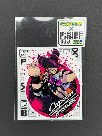 B-SIDE LABEL Collab Sticker - Capcom - Street Fighter - Juri (Street Fighter 6)
