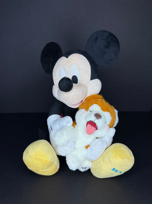 Mickey Mouse with Hachiko Plush - Disney Store Shibuya Exclusive