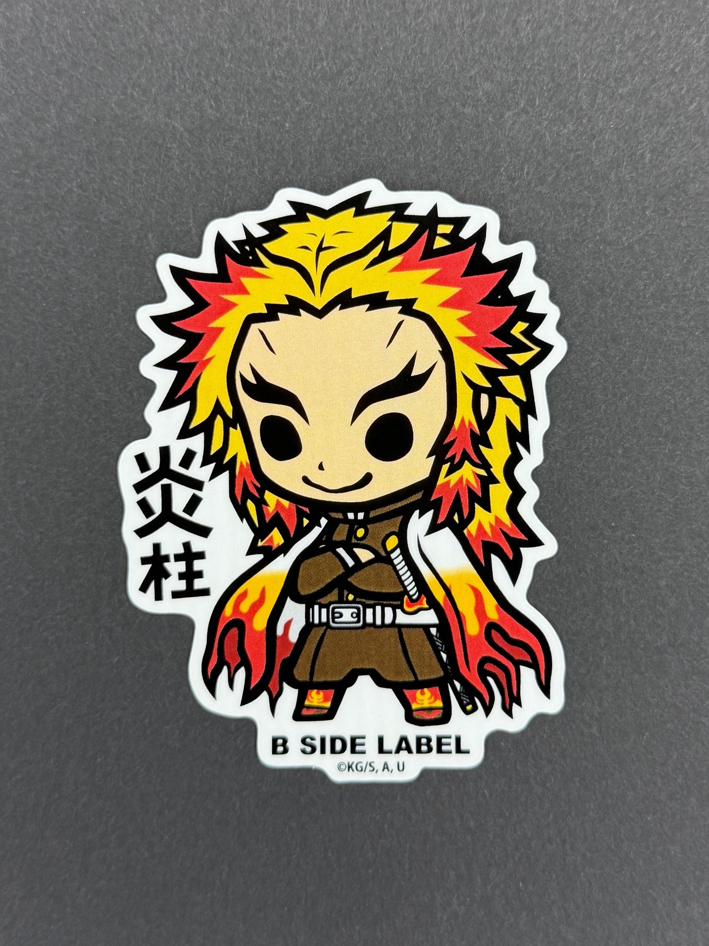 B-SIDE LABEL Collab Sticker - Demon Slayer - Kyojuro Rengoku