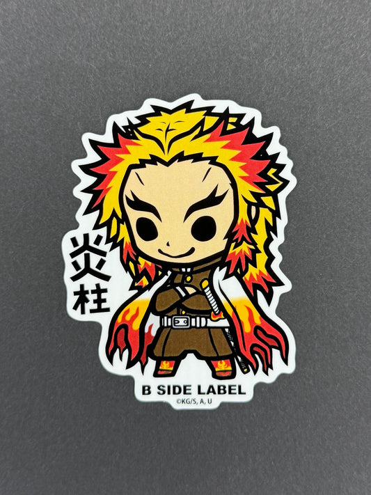 B-SIDE LABEL Collab Sticker - Demon Slayer - Kyojuro Rengoku