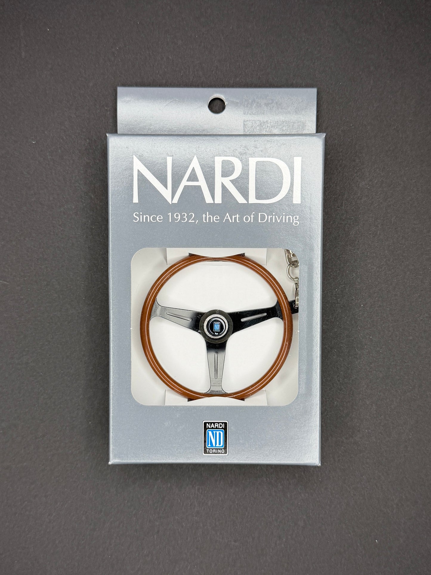 Nardi Classic Steering Wheel Keyholder - Wood/Black Finish