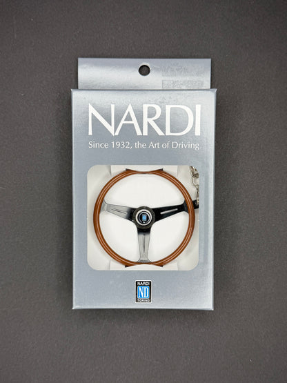Nardi Classic Steering Wheel Keyholder - Wood/Black Finish
