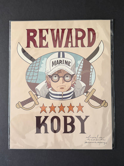 One Piece - Cross Guild Issued Official Wanted Poster - Koby (5 Stars)